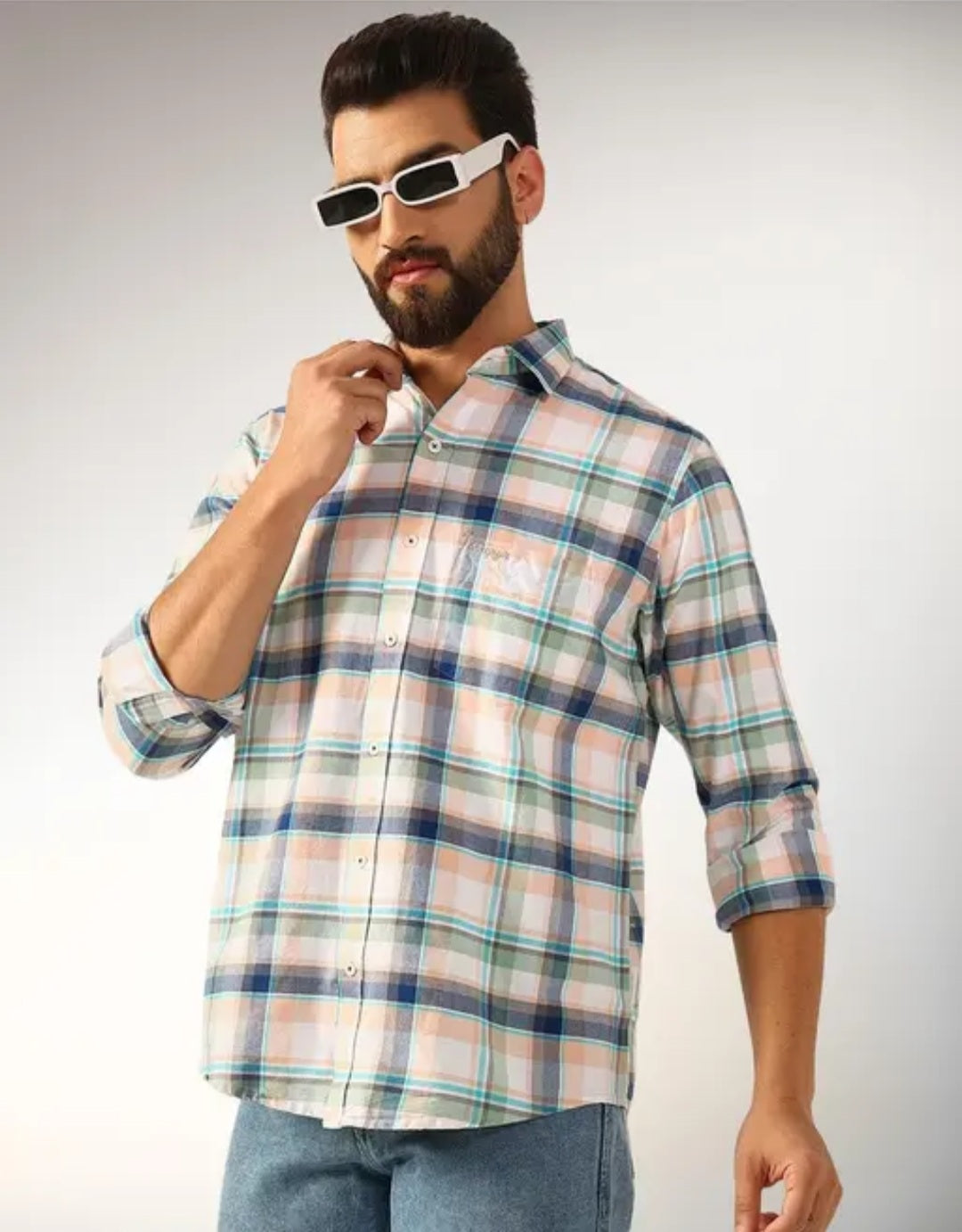 Trendy Multicolor Checkered Casual Shirt for Men