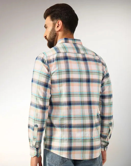 Trendy Multicolor Checkered Casual Shirt for Men